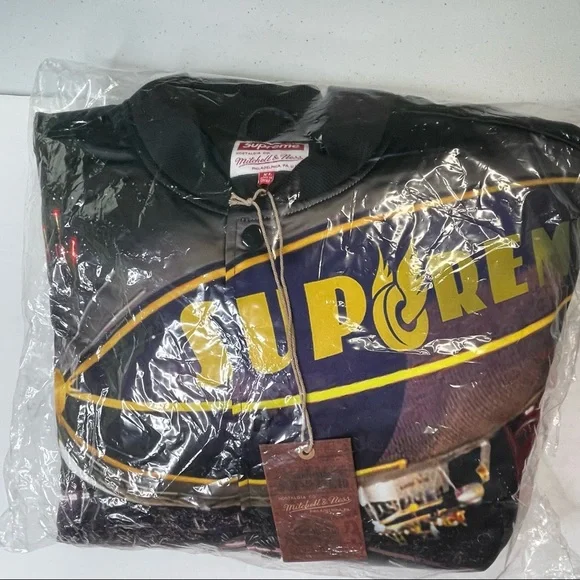 Supreme Mitchell & Ness Blimp Branded Stadium Varsity Jacket Mens XL Size